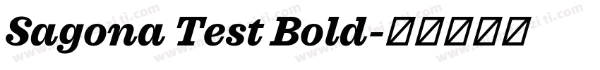 Sagona Test Bold字体转换
